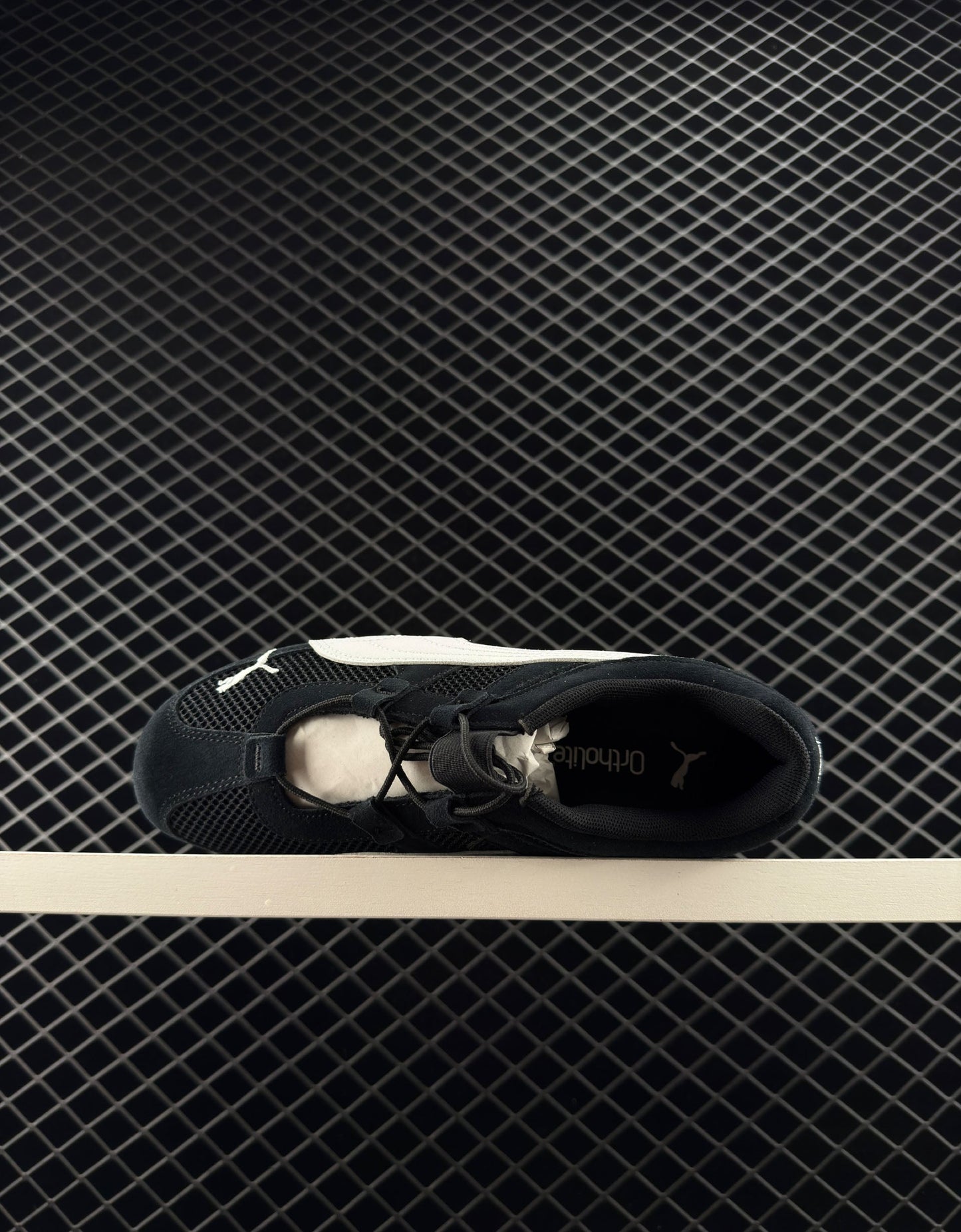 Puma Low Top Black And White Ballet Flats