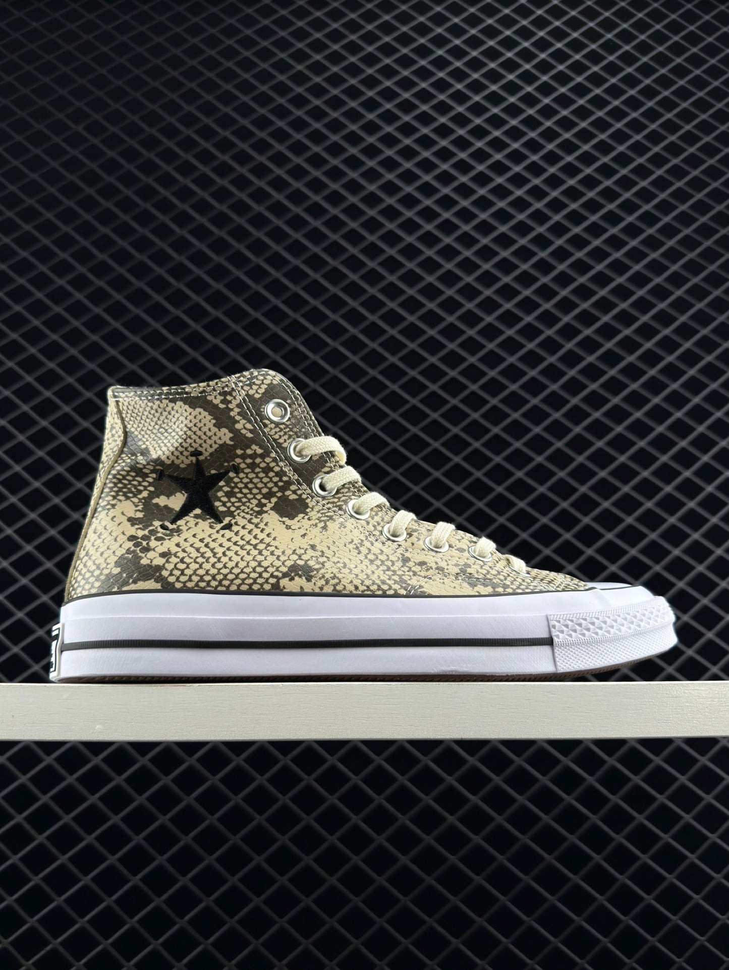 Stussy x Converse ALL STAR CHUCK 70 Snake Print High Top Canvas Shoes