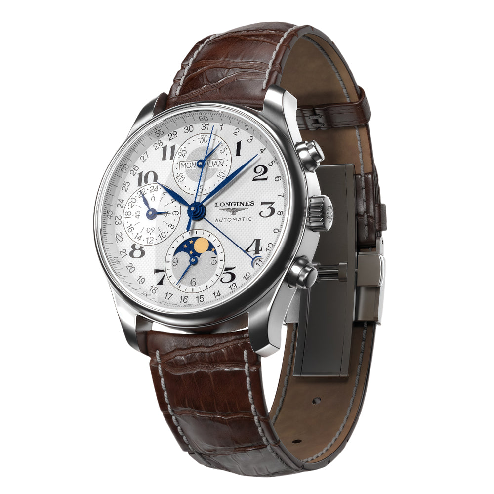 Longines Master Collection Automatic Chronograph Wrist Watch with Moon Phase