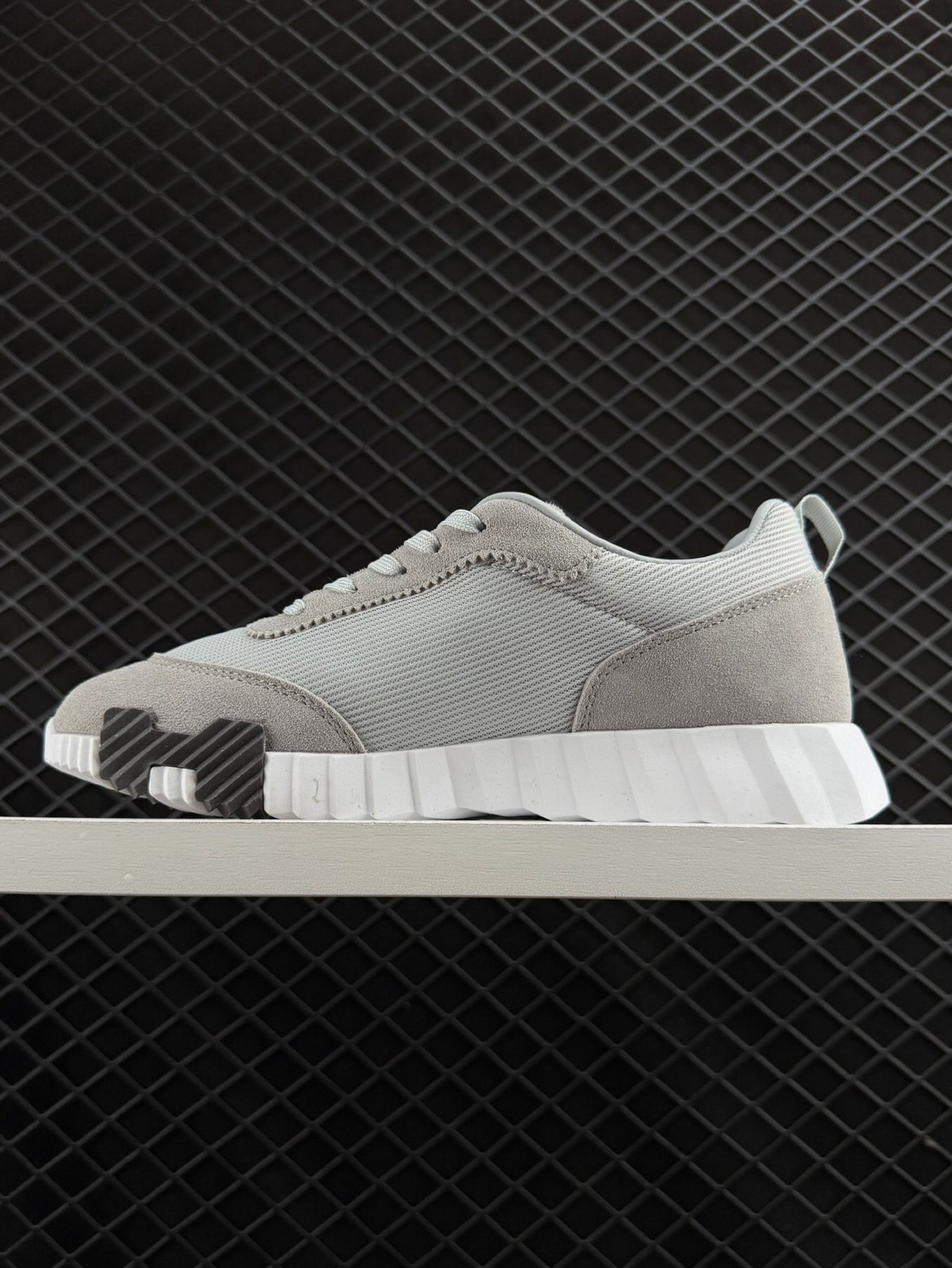 Hermes Bouncing Mesh Lace-up Round Toed Low-Top Life Casual Shoes