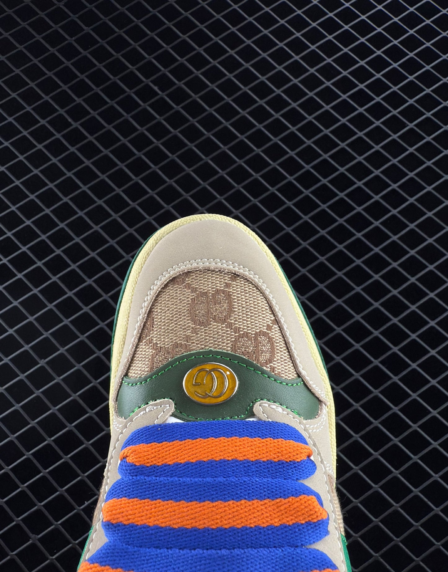 Gucci Jacquard Fabric Upper Material Sneakers
